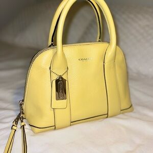 Coach Yellow Leather Handbag